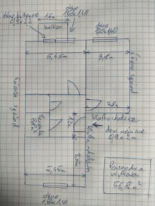 przykładowy rzut mieszkania do świadectwa energetycznego